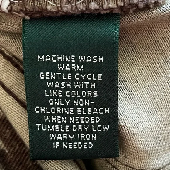 LAUREN RALPH LAUREN NWT SOUTHWEST BOHO PANTS SIZE 14 Modern Skinny Yellowstone - Picture 4 of 9